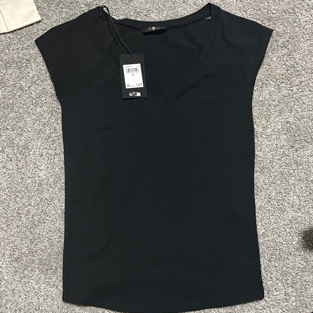 7 for All Mankind Vneck Cap Sleeves XS